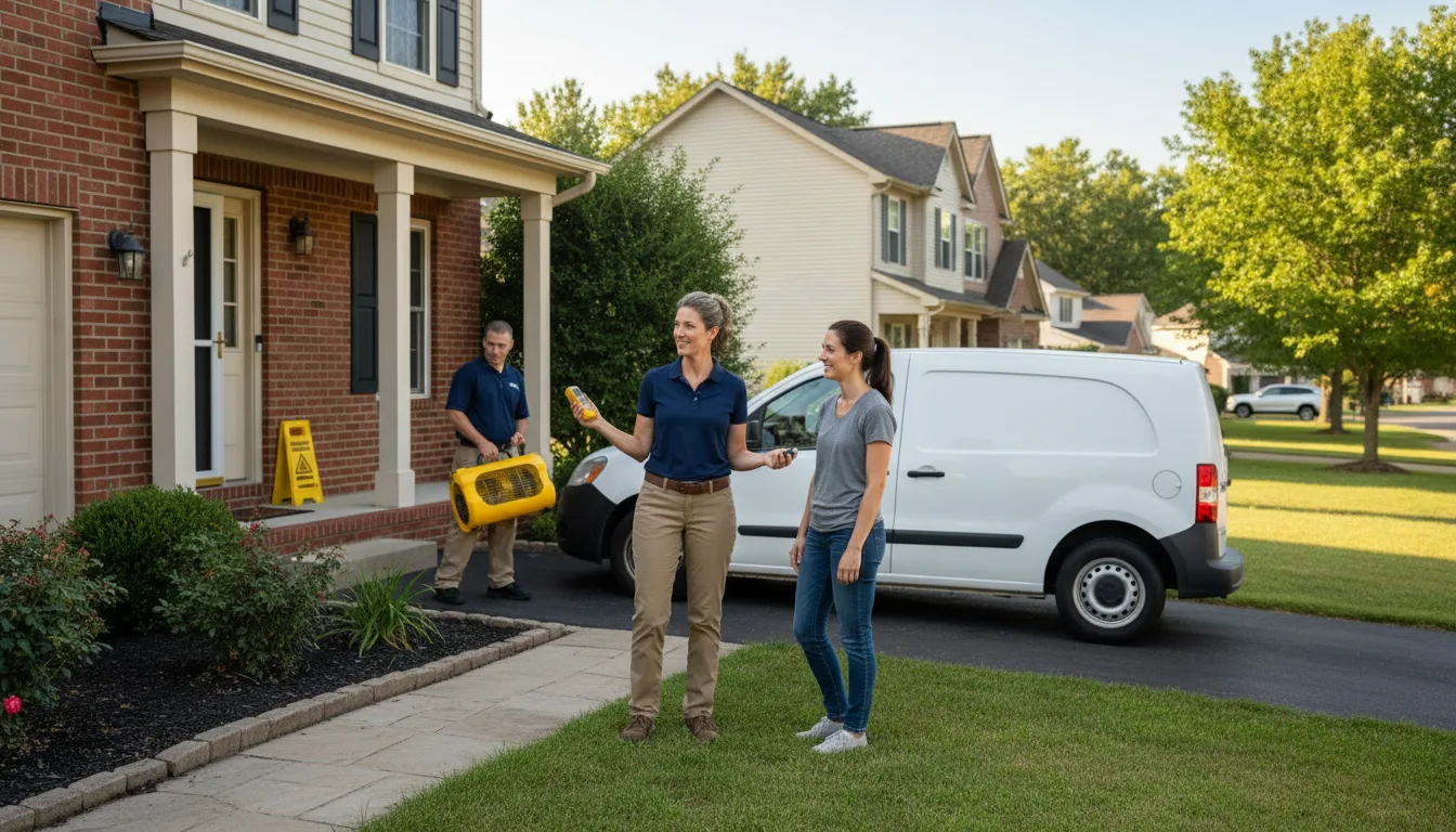 Residential water damage restoration in Aguila, AZ